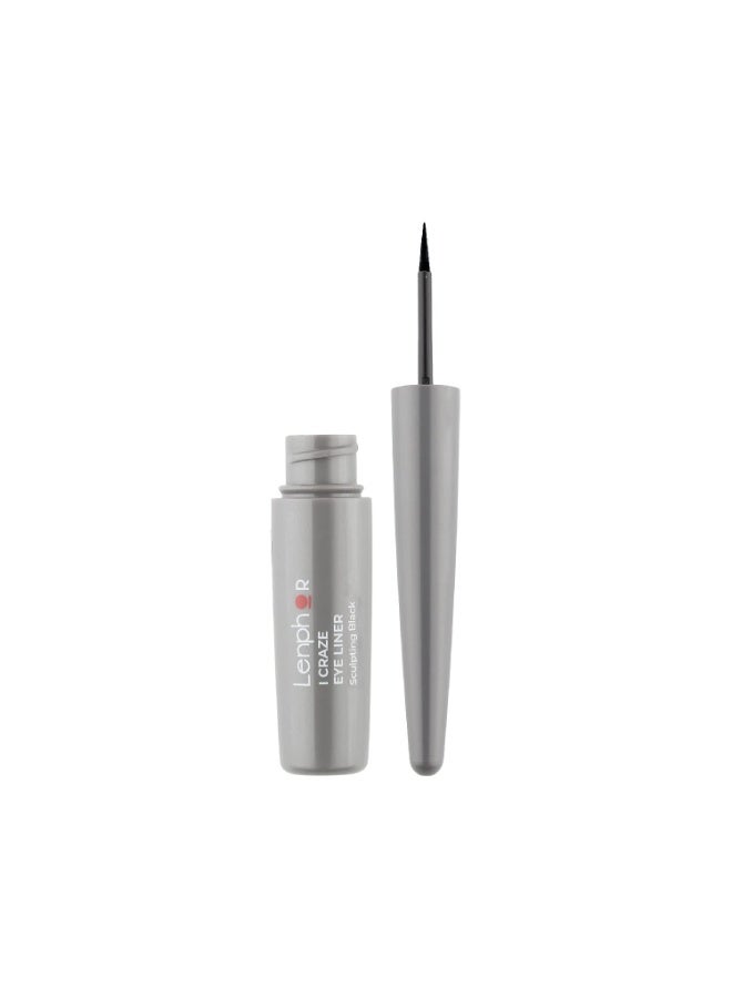 Lenphor I Craze Liquid Eyeliner Pen comes with Precision Tip, Waterproof & SmudgeProof, Matte and Pearly Finish, Eye Makeup, Eye Liner for Women & Girls, Colour Eyeliner, Sculpting Black - Image 3