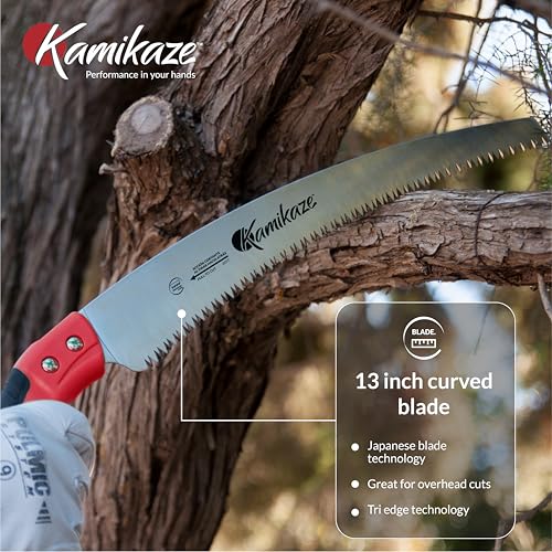 EZ Kut Kamikaze Saw Curved Blade with Scabbard - 19.3 Inch Heavy Duty Pruning - Carbon Hardened Steel Japanese Technology- Best Pruning Saw for Tree Trimming - Image 4