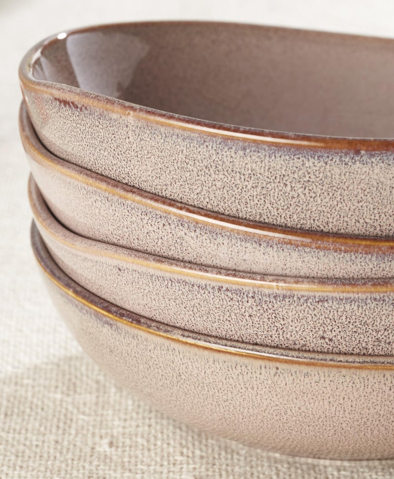 Oneida 899212 Organic Shades Clay Pasta Bowls, Set Of 4, Service For 4 - Image 3