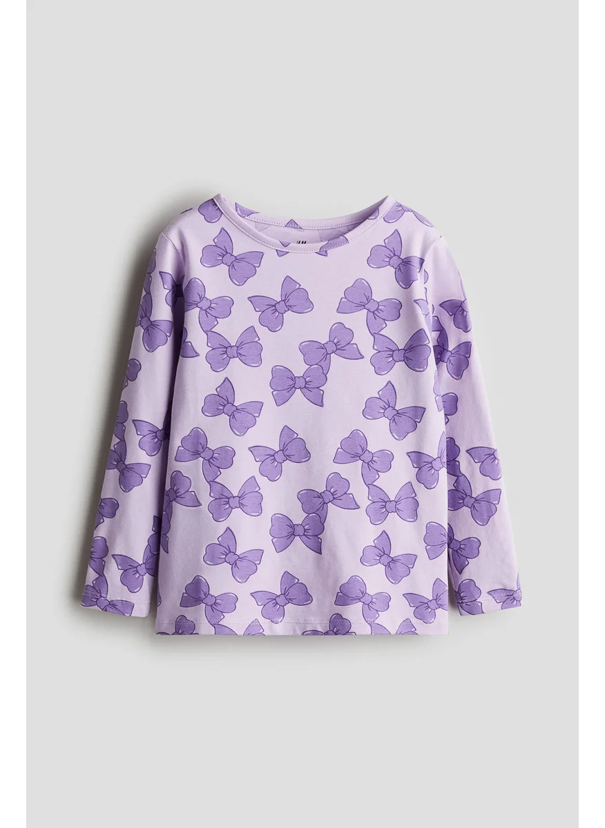 H&M Printed Jersey Top