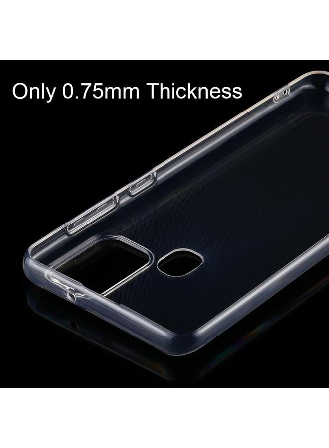 S-TOP Case For Samsung Galaxy A21s 0.75mm Ultra-thin Transparent TPU Soft Protective Case - Image 5