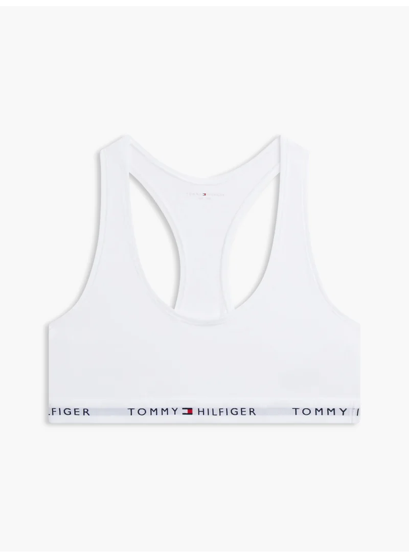 TOMMY HILFIGER White Tommy Icons Unlined Bralette for Women | Best Price UAE