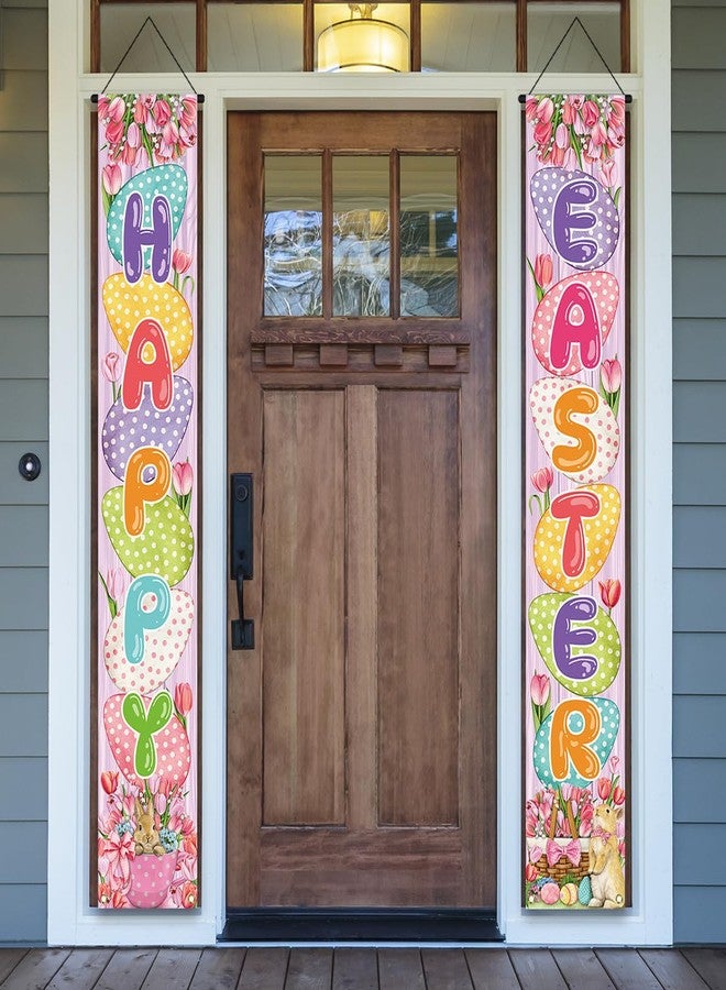 Yarcooly Easter Decorations Happy Easter Banner Religious Jesus Front Porch Welcome Sign Decorations and Supplies for Home Party - Image 5