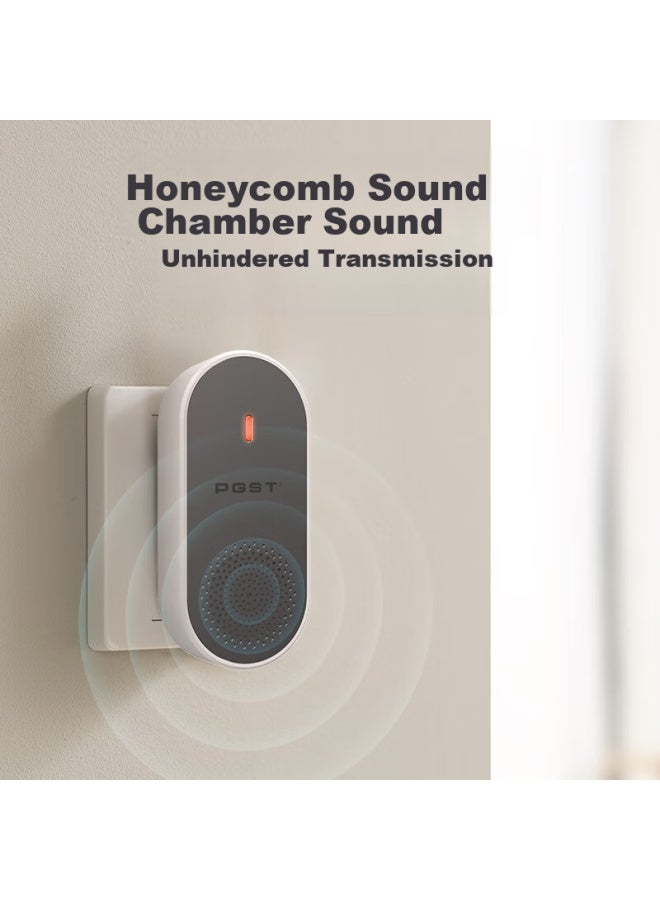 Pgst Wireless Home Smart Doorbell With Long-range Electronic Remote Control Button For Elderly And Patients - Image 2