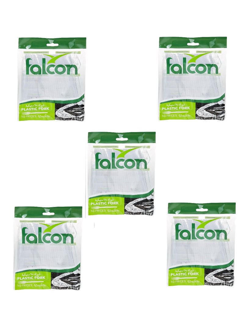 Falconpack Falcon Plastic Clear Fork 5X50Pc - Image 1