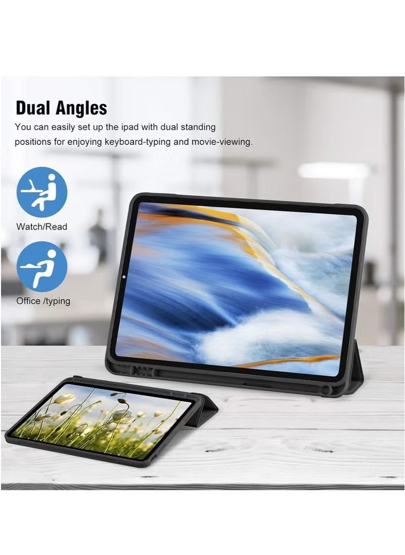 ACLIX iPad 10th Generation Case 2022 with Pencil Holder - Soft TPU Back Protective Smart Trifold Stand Cover for iPad 10.9 Inch (10th Gen), Auto Wake/Sleep - Black  - Image 2