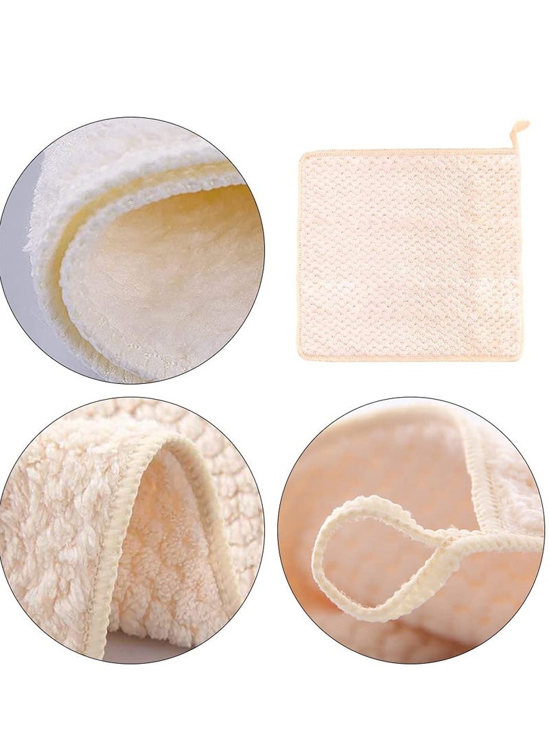 SYOSI 5-Piece Hand Towel With Loop Soft Fast Drying Hand Towel For Kitchen Square Thin Hanging Hand Towels With Hanging Small Dry Hand Towels For Kitchen Bathroom - Image 5