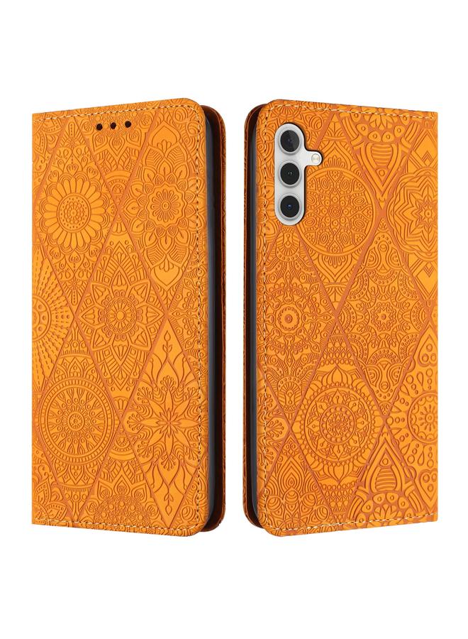 S-TOP Case For Samsung Galaxy A05s Ethnic Embossed Adsorption Leather Phone Case - Image 1