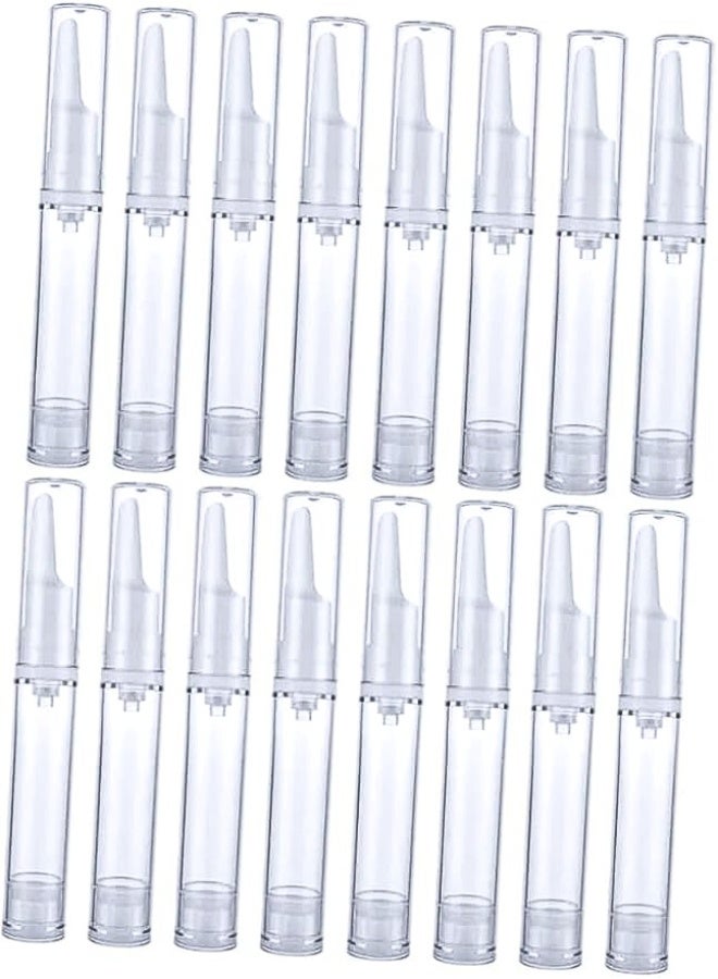 مجموعة عبوات تجميل مضغوطة بدون هواء – 16 قطعة، سعة 10 مل، مناسبة لكريم العين والمكياج السائل ومنتجات التجميل أثناء السفر . - Image 1