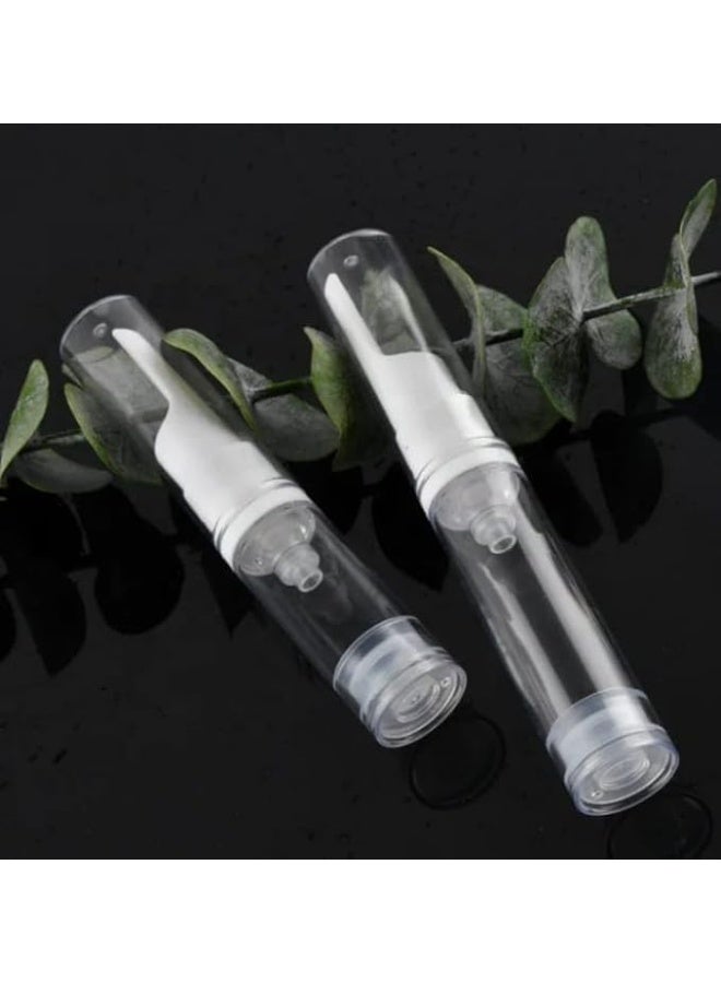 مجموعة عبوات تجميل مضغوطة بدون هواء – 16 قطعة، سعة 10 مل، مناسبة لكريم العين والمكياج السائل ومنتجات التجميل أثناء السفر . - Image 2