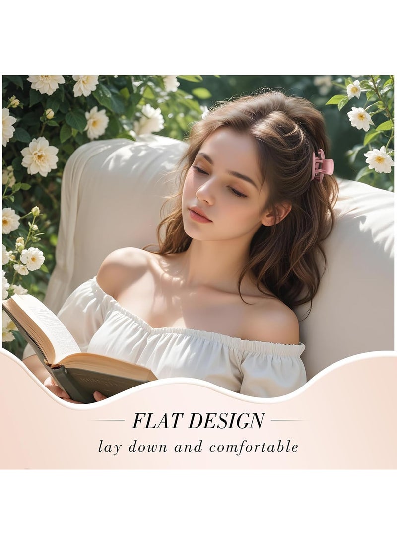 8 PCS Hair Clips for Women Girls, Flat Claw Clips in 2 Styles, Non-Slip Colorful Hair Accessories for Thin and Thick Hair, Cute Matte Hairpins for Daily Use and Styling - Image 5