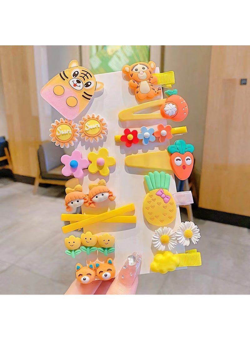 Generic 42-Piece Cute Hair Clips for Girls & Kids - Colorful Fruit, Animal, Flower, and Character Designs, Fun Hair Accessories for Toddlers and Children  - Image 2