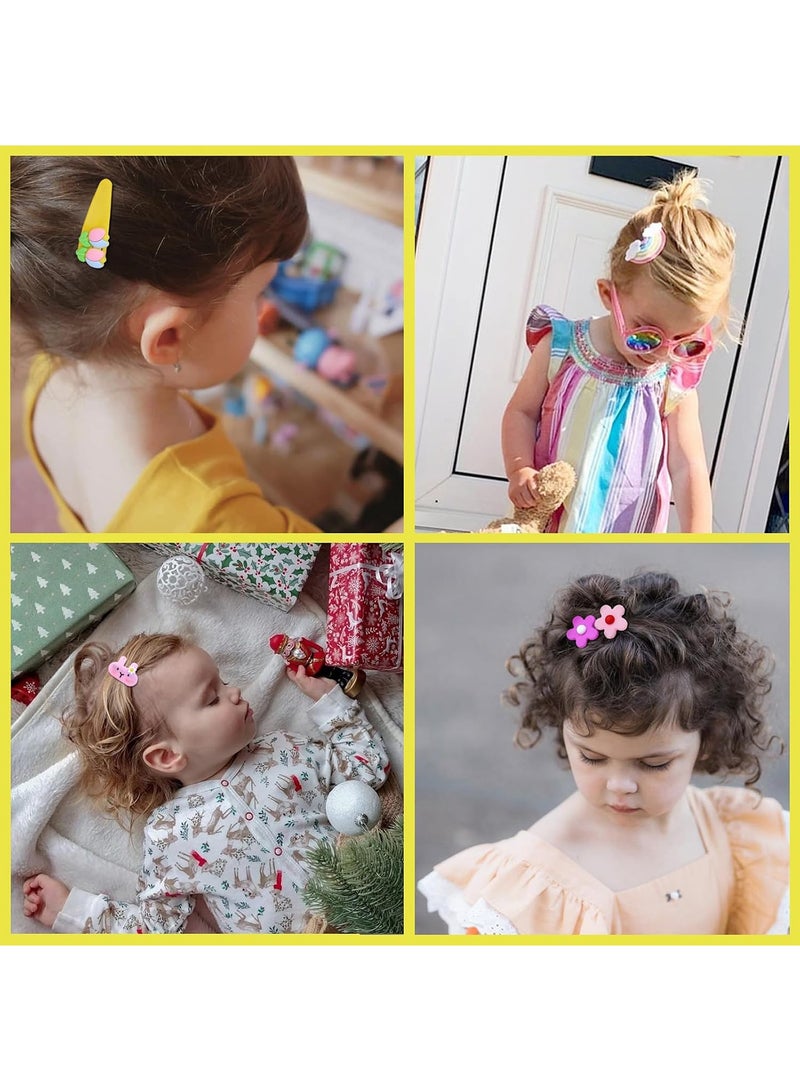Generic 42-Piece Cute Hair Clips for Girls & Kids - Colorful Fruit, Animal, Flower, and Character Designs, Fun Hair Accessories for Toddlers and Children  - Image 4