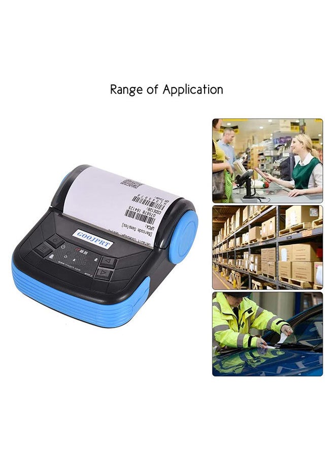 GOOJPRT - Thermal Printer Label Printer 80mm Portable Receipt Maker Bluetooth USB Wireless Receipt Printer Compatible with Android/iOS/Windows System ESC/POS Print - Image 1