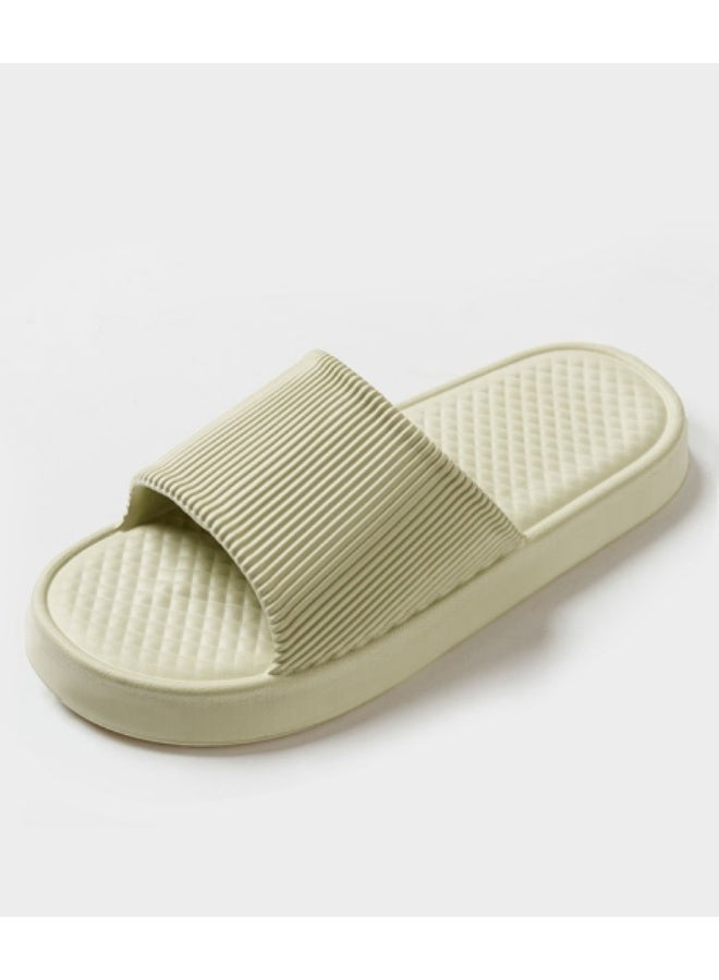 جين لى تشيانغ نعال استحمام حمام EVA، غير قابلة للانزلاق، سريعة الجفاف، خفيفة الوزن، نعال استحمام منزلية، نعال شاطئ، نعال منزلية فائقة النعومة، يمكن استخدامها في الداخل والخارج (يوصى باختيار مقاس أكبر من المقاس الفعلي) (المقاس 38-39/23.5 سم) - Image 4