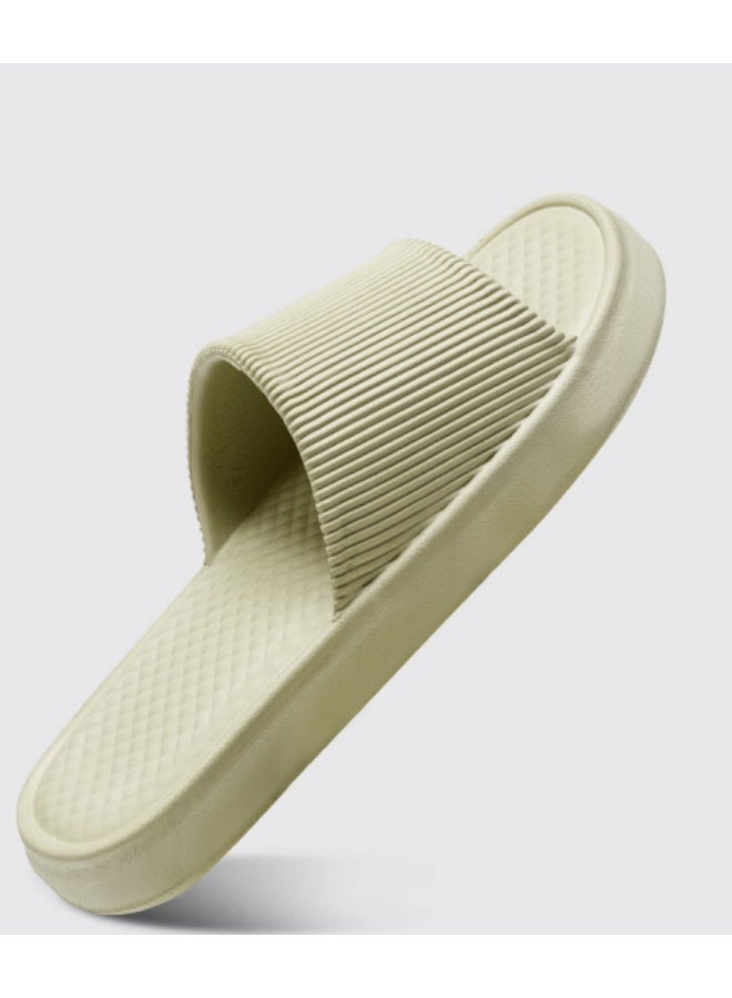 جين لى تشيانغ نعال استحمام حمام EVA، غير قابلة للانزلاق، سريعة الجفاف، خفيفة الوزن، نعال استحمام منزلية، نعال شاطئ، نعال منزلية فائقة النعومة، يمكن استخدامها في الداخل والخارج (يوصى باختيار مقاس أكبر من المقاس الفعلي) (المقاس 38-39/23.5 سم) - Image 3