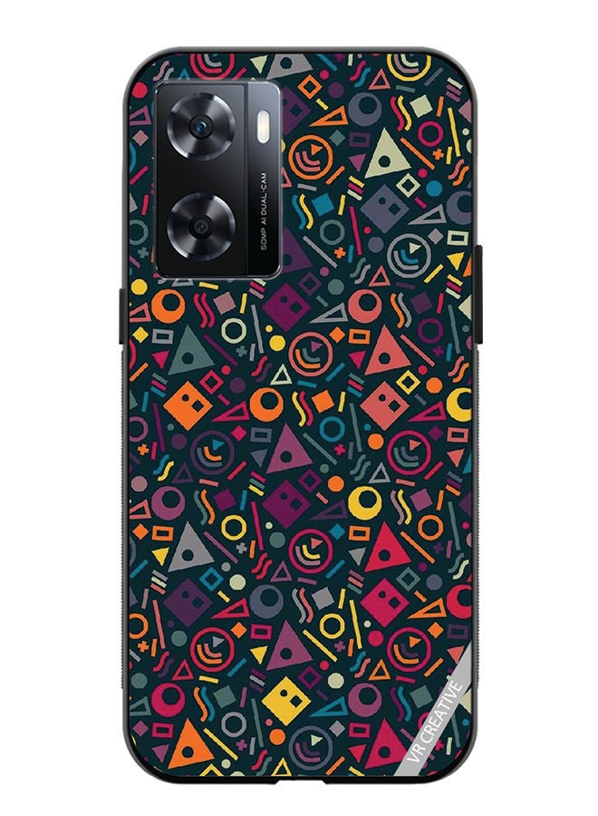 VR CREATIVE Protective Case Cover For OnePlus Nord N20 SE Shapes Design Multicolour - Image 1