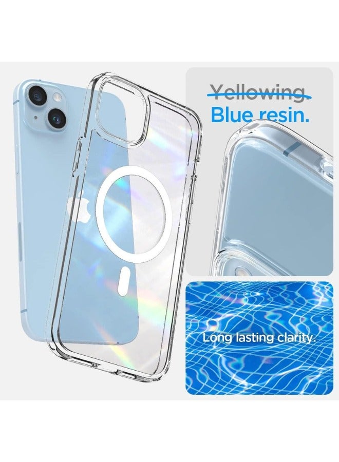 Color Fans Ultra Hybrid MagFit iPhone 14 Plus Case Anti Yellowing White - Image 4