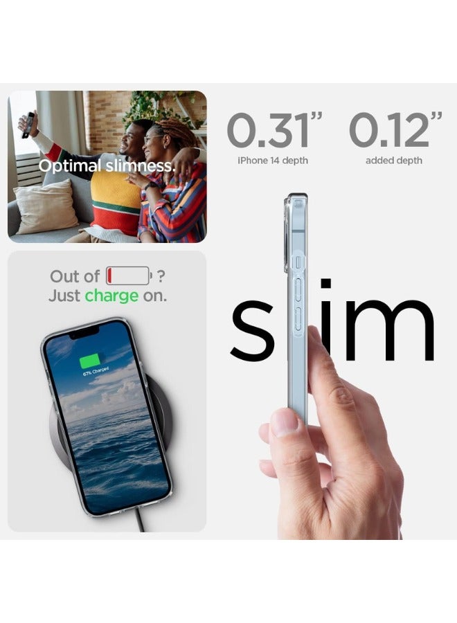 Color Fans Ultra Hybrid MagFit iPhone 14 Plus Case Anti Yellowing White - Image 5