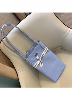 LACOSTE Lacoste Women's Concept Fashion Versatile Small Zipper Handbag Shoulder Bag Aqua Blue  - Image 3