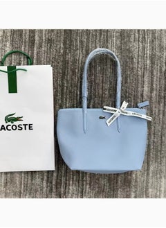 LACOSTE Lacoste Women's Concept Fashion Versatile Small Zipper Handbag Shoulder Bag Aqua Blue  - Image 1