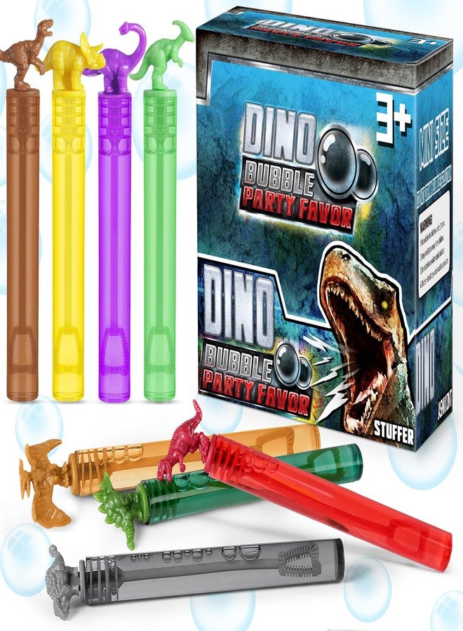 MAPIXO Dinosaur Bubbles Wands Bulk for Kids, Dino Birthday Decoration, 32 Pack Mini Bubble Party Favors for Jurassic, Pinata Stuffer, Goody Bag Filler, Classroom Prizes Treasure Box, Outdoor Toys for Toddler - Image 5