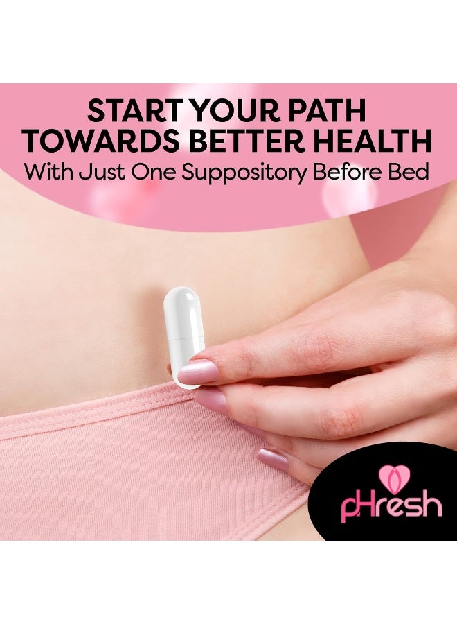 ACE NUTRITION تحاميل حمض البوريك من pHresh للنساء، تحاميل للاستخدام ضد الروائح، رعاية طبيعية للنساء تدعم صحة المهبل وتعزز توازن pH الصحي - صنع في الولايات المتحدة - Image 3