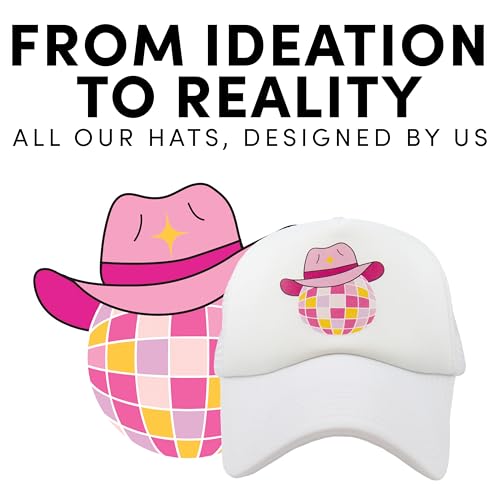 KATYDID Lake Hair Don’t Care Baseball Cap - Trucker Hats for Women - Stylish Cute Sun Hat (Pink Anchor) - Image 4