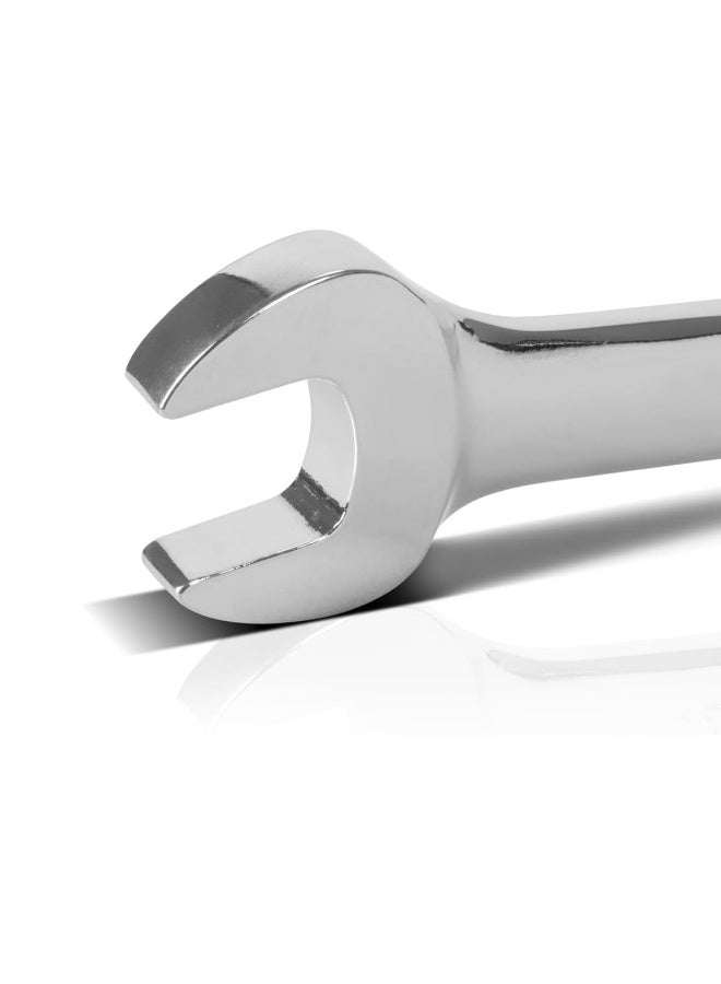 8-Piece Combination Spanner Set (8–19mm) Chrome Vanadium Steel, Open & Ring Wrench Set with Roll-Up Pouch for Mechanical, Automotive & Home Use - JK10042 - Image 4