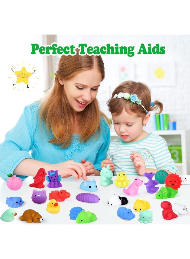 Flushrenic 30PCS Random Toys Kids Party Favors Mini Animals Fruit Stress Relief Toys Bulk Classroom Prizes Easter Egg Fillers Christmas Goodie Bag Stuffers Kids Valentines Gifts (30） - Image 4