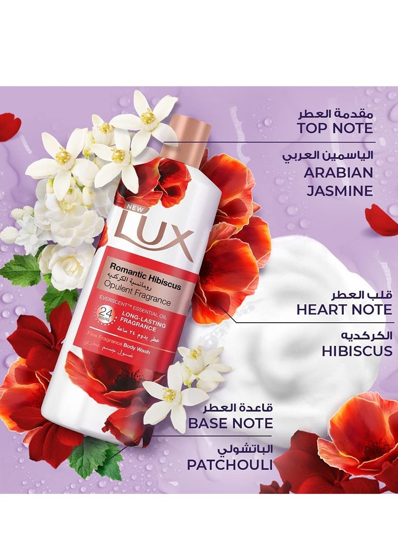 Lux Lux Perfumed Body Wash Romantic HibiscUS For 24 Hours Long Lasting Fragrance 500 Ml  - Image 4