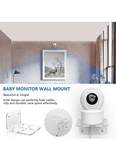PARIKSHIT SUBLIMATION WITH DEVICE OF PS Parikshit Sublimarion 2 Pcs CCTV Camera Stand Holder Wall Mount for CCTV Security WiFi Camera Home Outdoor Indoor Office Shop Pack of 2 4 Holes  - Image 5