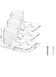 PARIKSHIT SUBLIMATION WITH DEVICE OF PS Parikshit Sublimarion 2 Pcs CCTV Camera Stand Holder Wall Mount for CCTV Security WiFi Camera Home Outdoor Indoor Office Shop Pack of 2 4 Holes  - Image 2