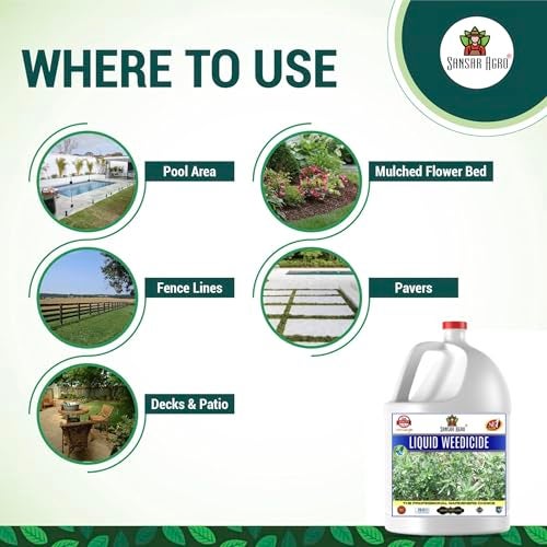 Sansar Agro سانسار أجرو® مزيل الأعشاب السائلة، مزيل أعشاب سائل أساسي ممتاز لإزالة جميع أنواع الأعشاب البرية (250 مل) - Image 2