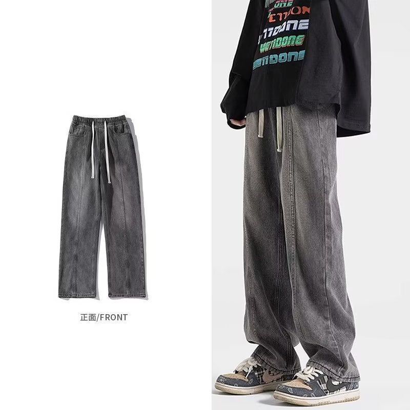 Unisex Classic Denim Jeans Loose Fit Daily Outdoor Wear - Image 1