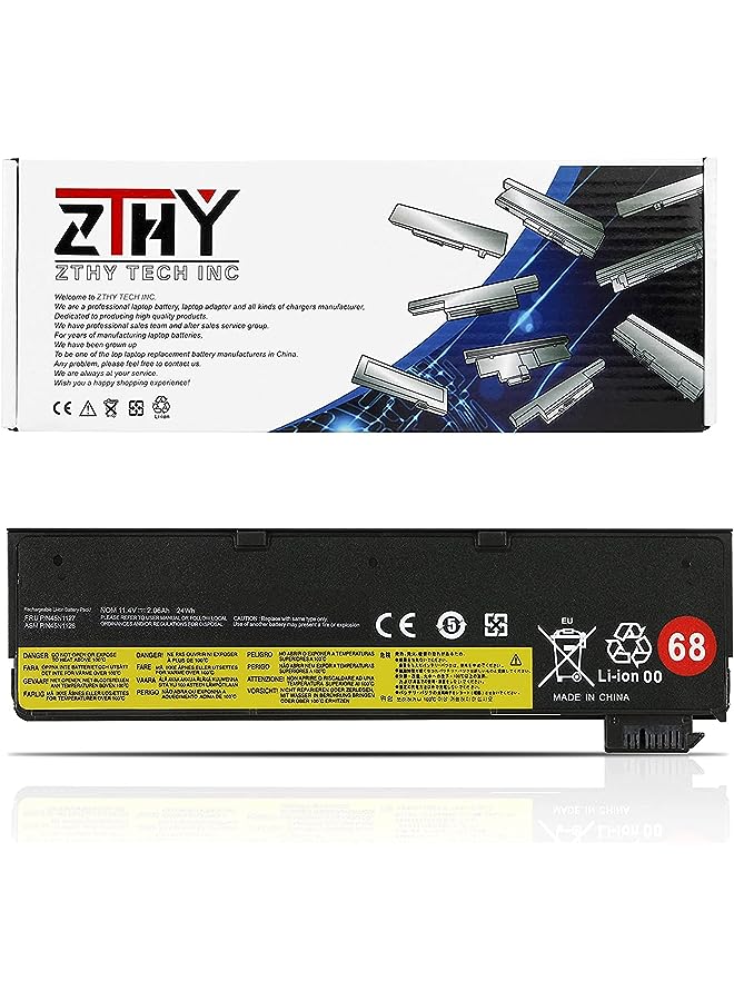 ZTHY 68 45N1126 Laptop Battery Compatible With Lenovo Thinkpad A275 X240 X250 X260 X270 T440 T450 T460 T470P L450 L460 T550 T560 W550 P50S Series 45N1124 45N1136 45N1738 45N1777 11.4V 24Wh 2060Mah - Image 1