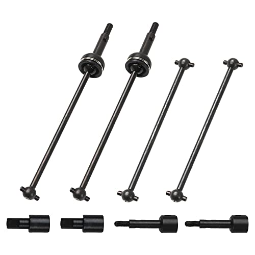 Share Goo ShareGoo Metal 144001 CVD Drive Shaft Differential Cup Wheel Axle Stub Wheel Shaft Cup Compatible with WLtoys 144001 114 RC Car Black - Image 1