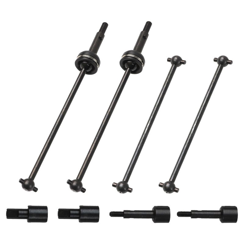 Share Goo ShareGoo Metal 144001 CVD Drive Shaft Differential Cup Wheel Axle Stub Wheel Shaft Cup Compatible with WLtoys 144001 114 RC Car Black - Image 2