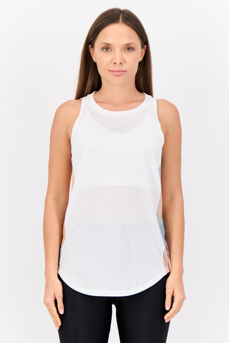 PUMA Women Sportswear Fit Sleeveless Training Tank Tops, White - Image 1