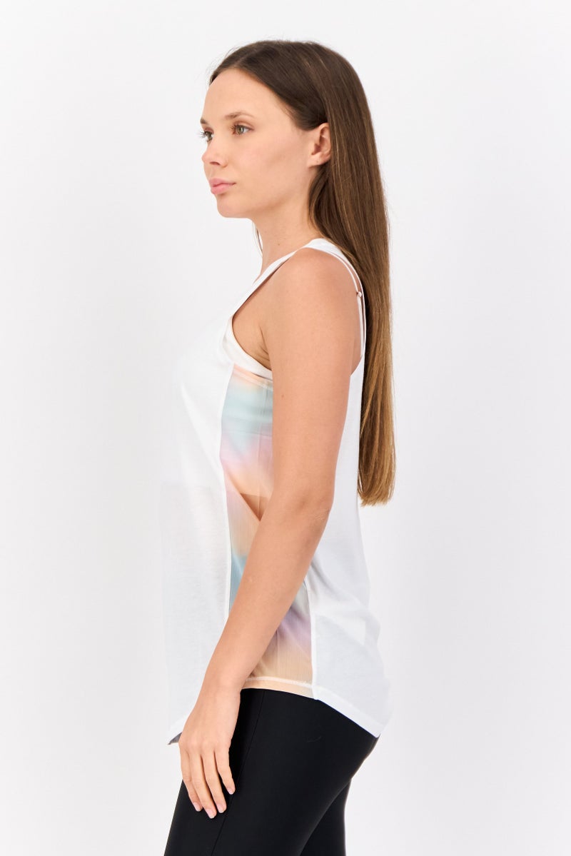 PUMA Women Sportswear Fit Sleeveless Training Tank Tops, White - Image 2
