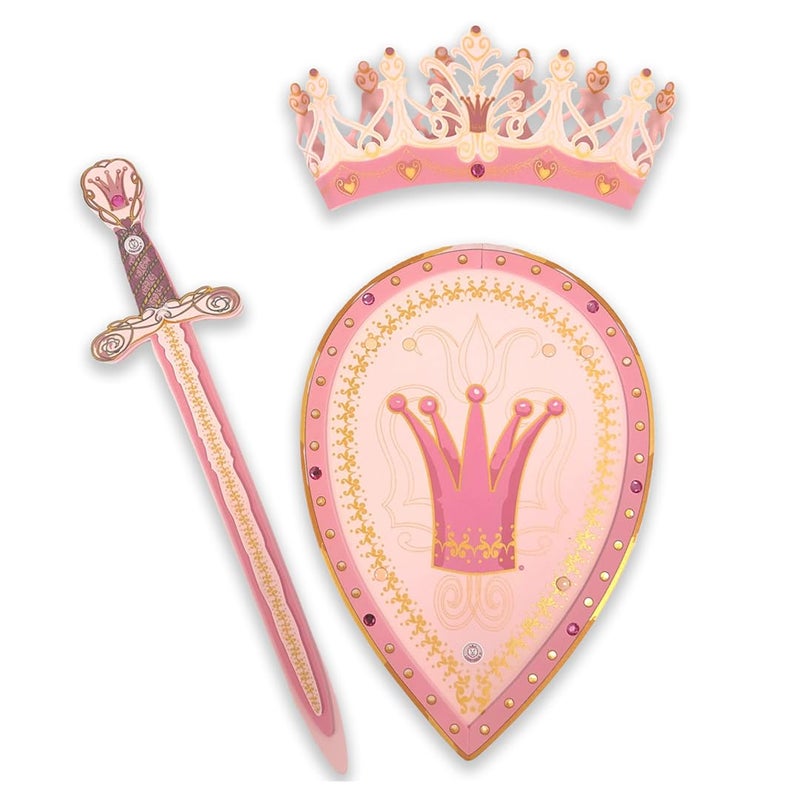 Liontouch  Queen Rosa Foam Sword Shield  Crown for Girls  Age 38 Years  Durable  Safe Set in Medieval Style for Pretend Play  Toy Weapons  Battle Accessories for Dress Up  Royal Costumes - Image 2
