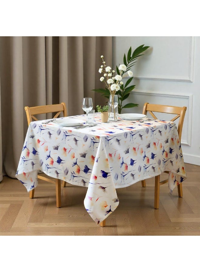 Intex Curtains House Sou Linen Velvet Square Table Cloth – Elegant Fabric  for Livning Rooms & Home Decor – Ultra-Soft, Wrinkle-Resistant – 1 Piece 130x130cm - Image 1