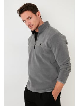 Buratti Slim Fit Anti-Pilling Non-Pilling Bato Collar Winter Raised Polar Fleece Men's POLAR 5906001  - Image 1