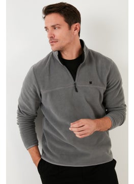 Buratti Slim Fit Anti-Pilling Non-Pilling Bato Collar Winter Raised Polar Fleece Men's POLAR 5906001  - Image 2