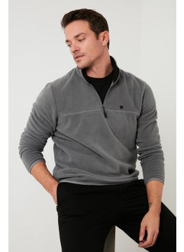 Buratti Slim Fit Anti-Pilling Non-Pilling Bato Collar Winter Raised Polar Fleece Men's POLAR 5906001  - Image 3