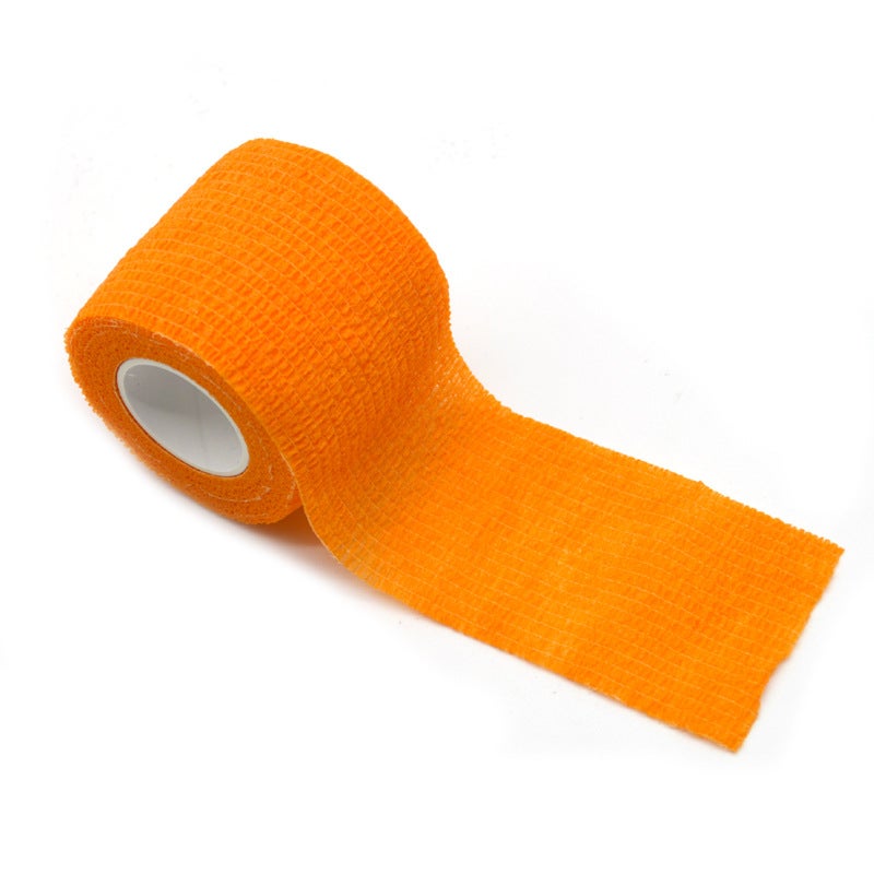 Generic Spider Silk Factory Protection Direct Supply Non-woven Tape Self-adhesive Bandage Outdoor Sports Multifunctional Non-slip Elastic Bandage Orange