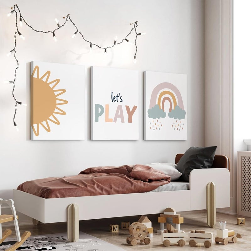 Youillne Boho Baby Girl Canvas Wall Art Set - Image 5