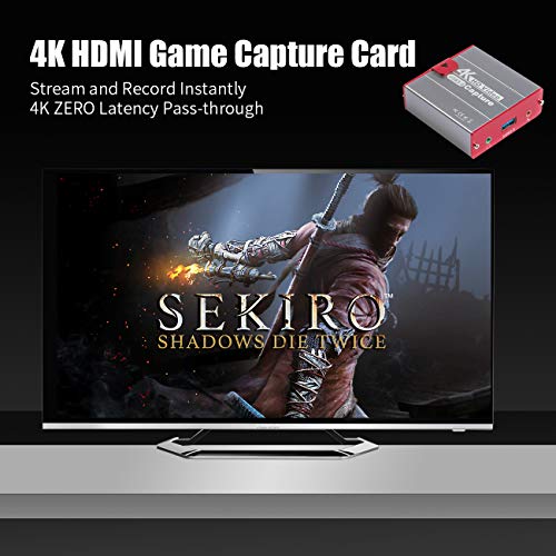 Mirabox USB3.0 4K HDMI Video Capture Card, 1080P 60FPS HD Game Capture Device Cam Link with HDMI Passthrough Work with DSLR Xbox PS4 Switch for OBS Twitch Game Live Streaming and Recording - Image 5