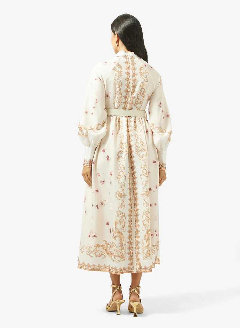 Khizana Printed A-line Dress