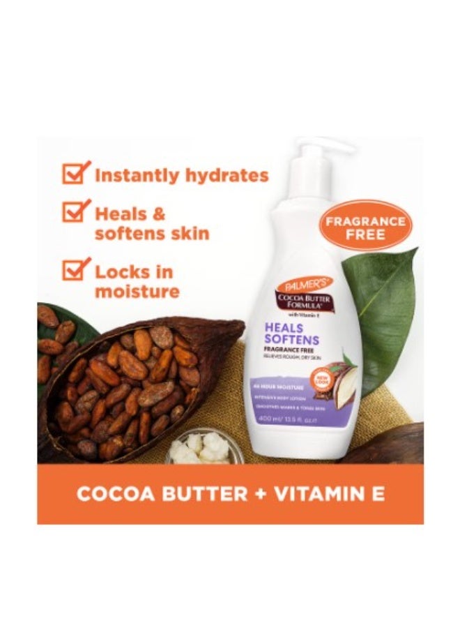 بالمرز لوشن الجسم اليومي بزبدة الكاكاو من بالميرز – خالي من العطور، 13.5 أونصة × 3 عبوات - Image 2